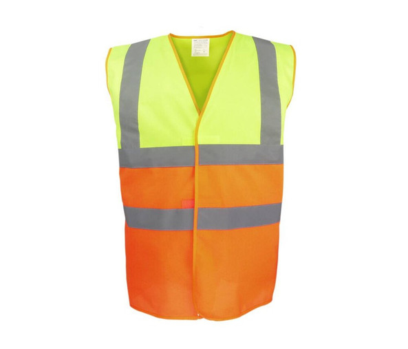 YOKO YK122 - HI-VIS TWO-TONE WAISTCOAT