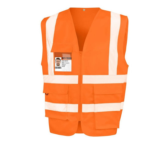 RESULT RS477X - Sicherheitsweste aus Strapazierfähiger Polycotton Schwere Warnweste