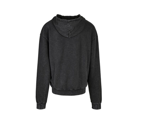 BUILD YOUR BRAND BY191 - ACID WASHED OVERSIZE HOODY