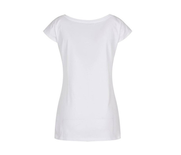 BUILD YOUR BRAND BYB013 - LADIES WIDE NECK TEE