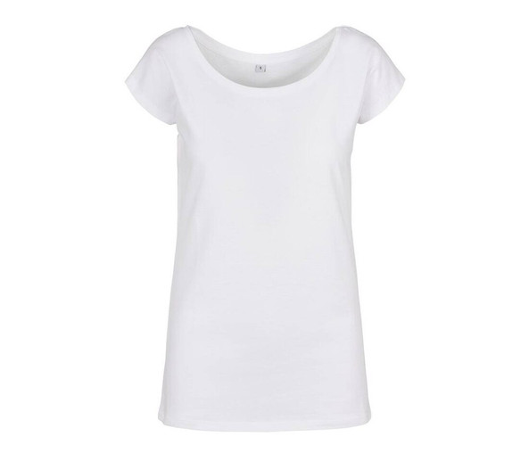 BUILD YOUR BRAND BYB013 - LADIES WIDE NECK TEE