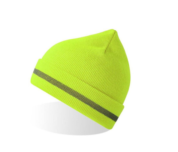 ATLANTIS HEADWEAR AT238 - High visibility beanie made of recycled polyester