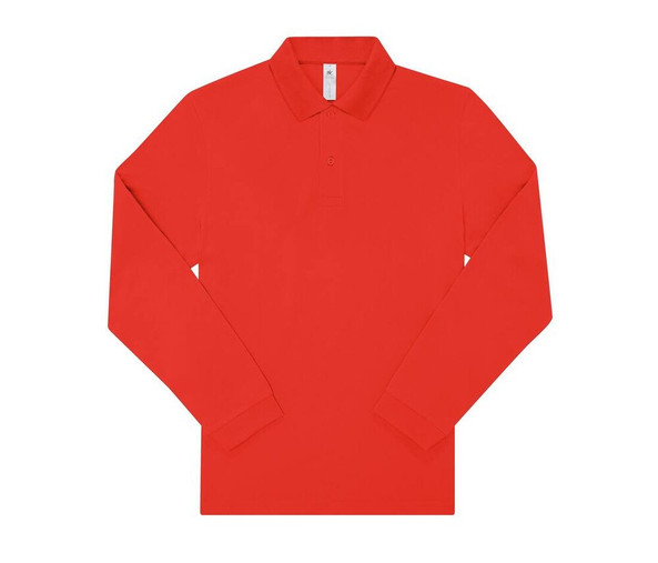 B&C BCU427 - Men's long sleeve poloshirt 210