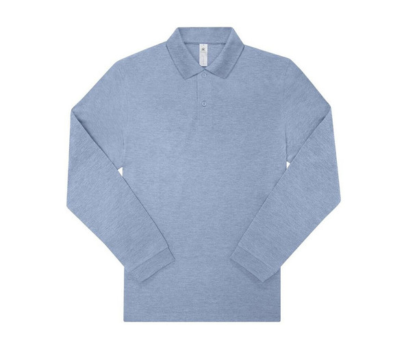 B&C BCU427 - Men's long sleeve poloshirt 210