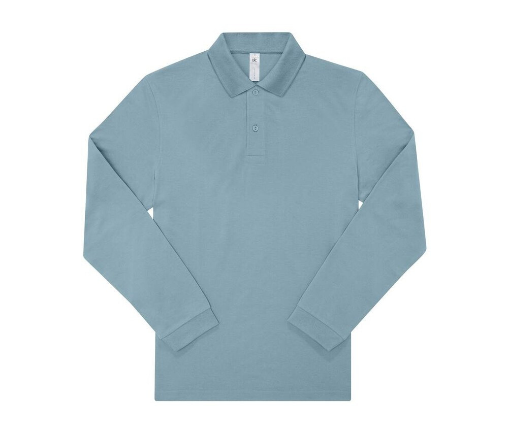 B&C BCU427 - Poloshirt a maniche lunghe da uomo 210