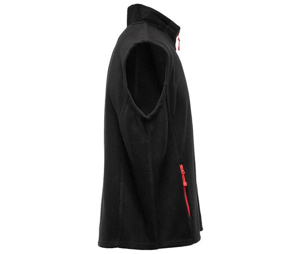 BLACK&MATCH BM500 - Bodywarmer polaire contrasté