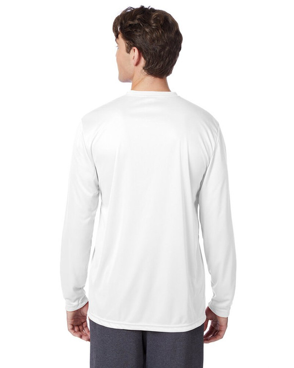 Hanes 482L - Camiseta de manga larga de alto rendimiento Cool DRI® con FreshIQ para adulto