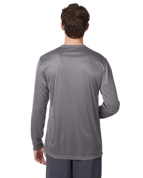 Hanes 482L - Camiseta de manga larga de alto rendimiento Cool DRI® con FreshIQ para adulto
