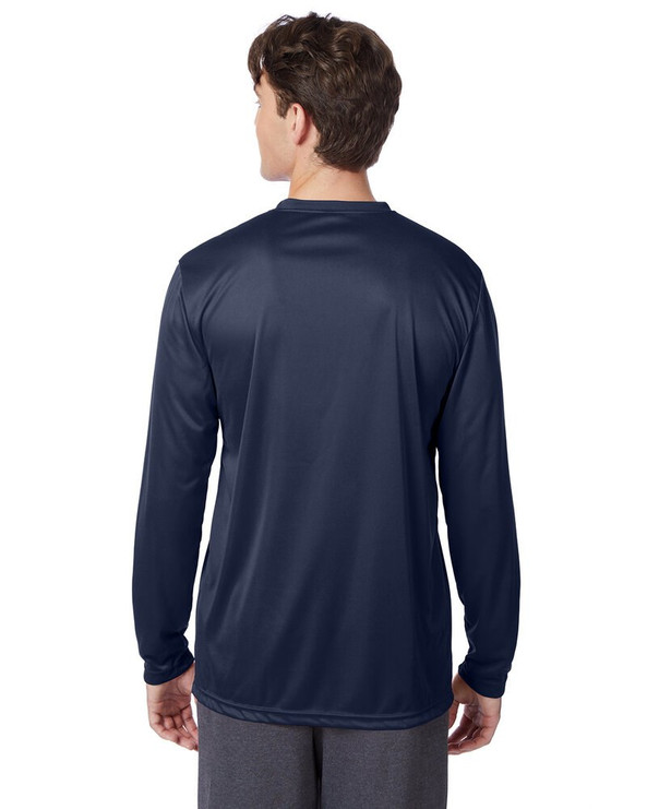 Hanes 482L - Camiseta de manga larga de alto rendimiento Cool DRI® con FreshIQ para adulto