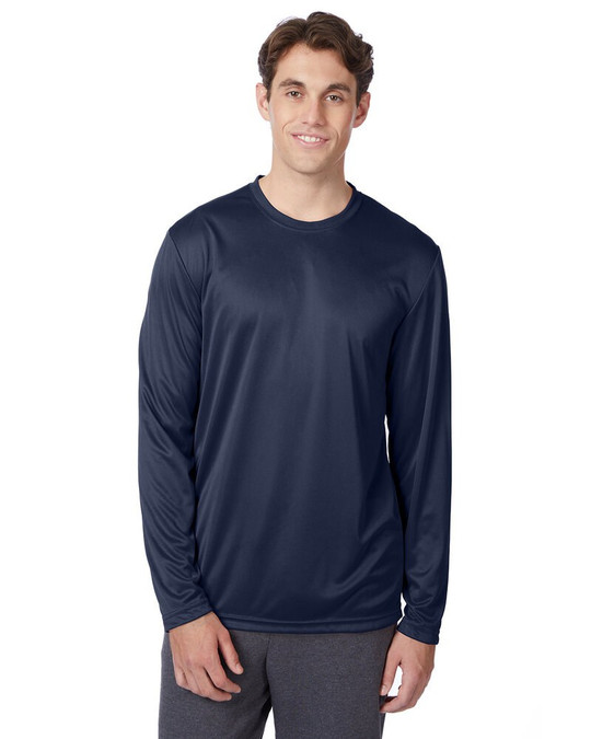 Hanes 482L - Camiseta de manga larga de alto rendimiento Cool DRI® con FreshIQ para adulto