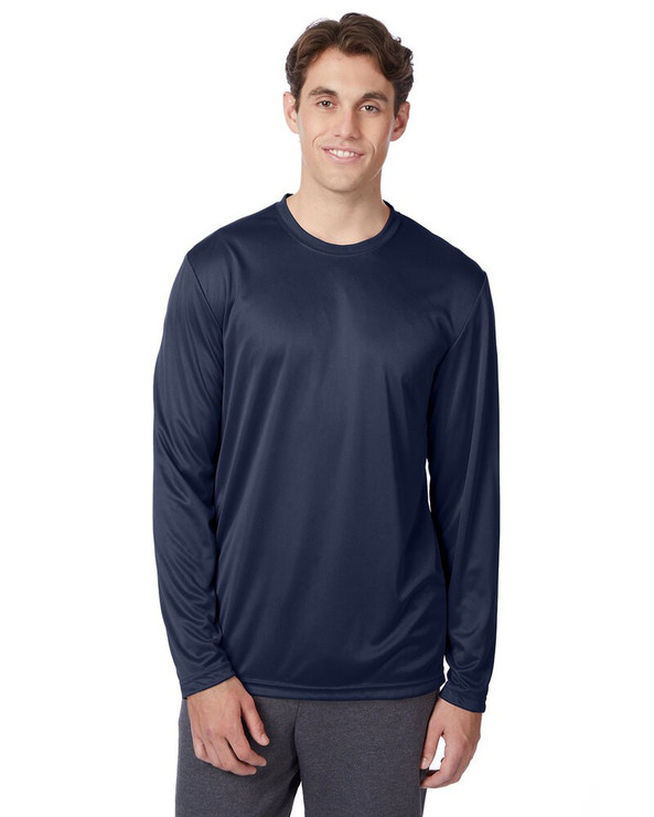 Hanes 482L - Camiseta de manga larga de alto rendimiento Cool DRI® con FreshIQ para adulto