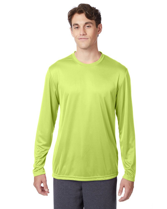 Hanes 482L - Camiseta de manga larga de alto rendimiento Cool DRI® con FreshIQ para adulto