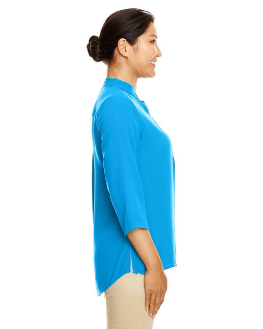 Devon & Jones DP611W - Túnica de crepé de manga tres cuartos para mujer Perfect Fit