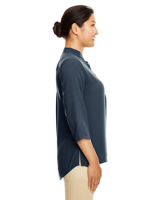 Devon & Jones DP611W - Ladies Perfect Fit  Three-Quarter Sleeve Crepe Tunic