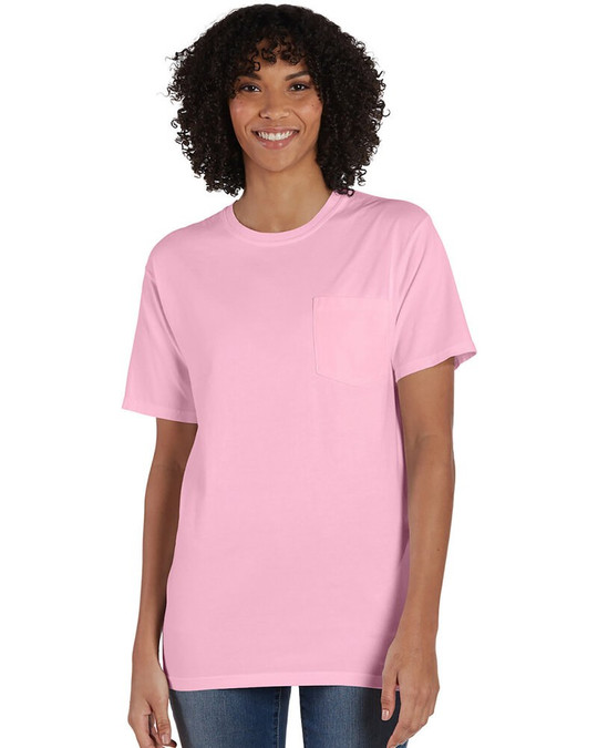 ComfortWash by Hanes GDH150 - Camiseta unisex teñida en prenda con bolsillo