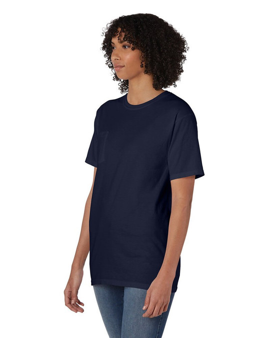ComfortWash by Hanes GDH150 - Camiseta unisex teñida en prenda con bolsillo