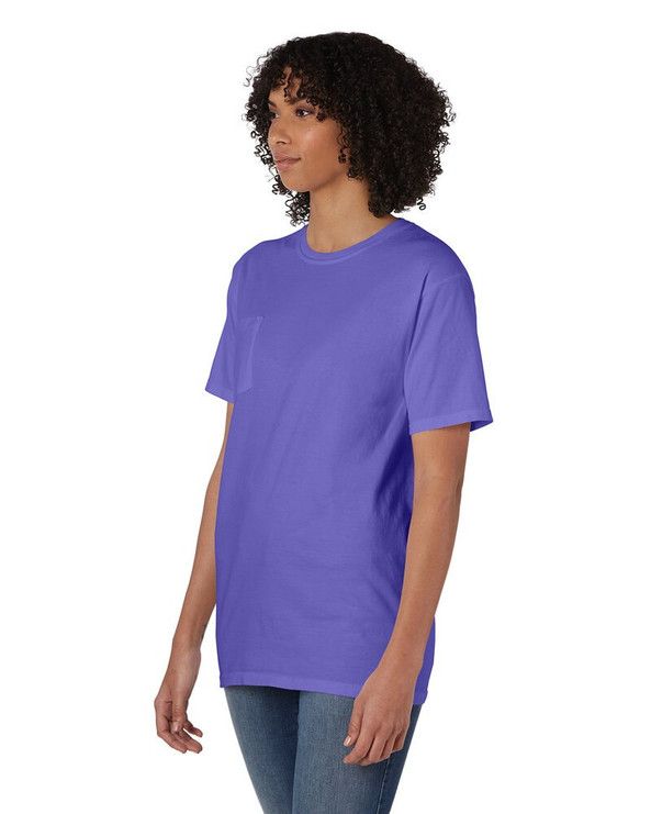 ComfortWash by Hanes GDH150 - Camiseta unisex teñida en prenda con bolsillo