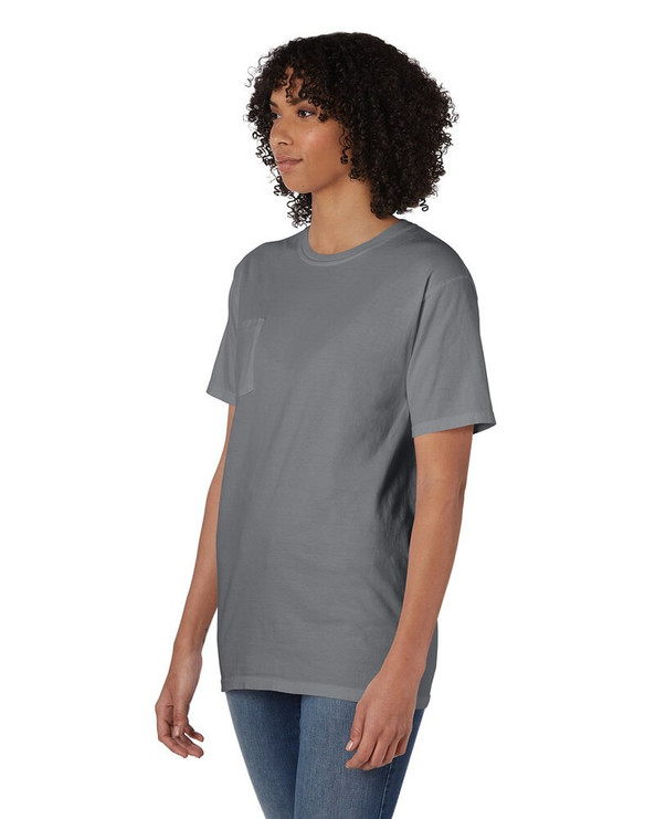 ComfortWash by Hanes GDH150 - Camiseta unisex teñida en prenda con bolsillo