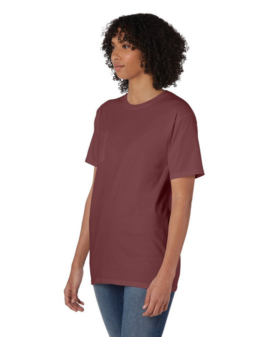 ComfortWash by Hanes GDH150 - Camiseta unisex teñida en prenda con bolsillo