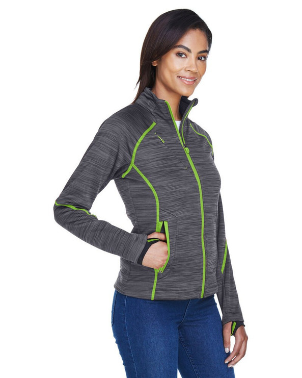 North End 78697 - Ladies Flux Mélange Bonded Fleece Jacket