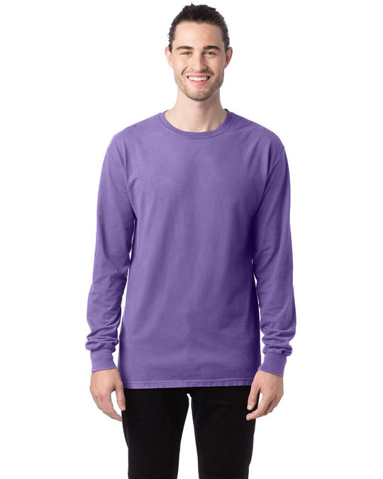 ComfortWash by Hanes GDH200 - Camiseta unisex de manga larga teñida en prenda