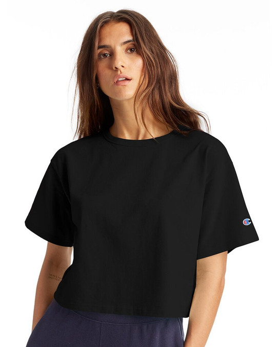 Champion T453W - Camiseta Cropped Heritage de mujer