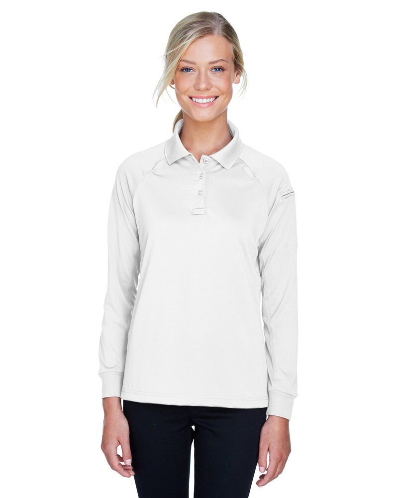Harriton M211LW - Polo táctico de manga larga Advantage Snag Protection Plus para mujer
