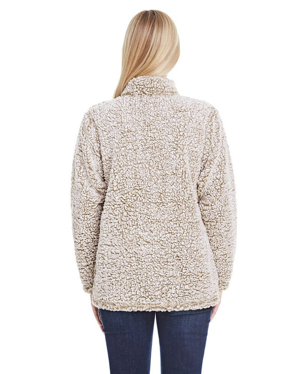 J. America JA8451 - Ladies Epic Sherpa Quarter-Zip