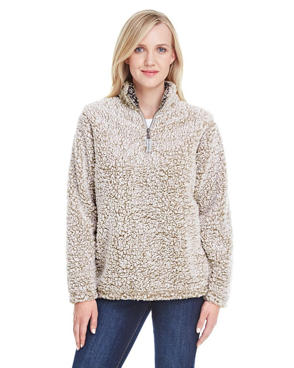 J. America JA8451 - Ladies Epic Sherpa Quarter-Zip