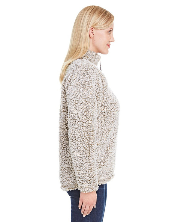 J. America JA8451 - Ladies Epic Sherpa Quarter-Zip