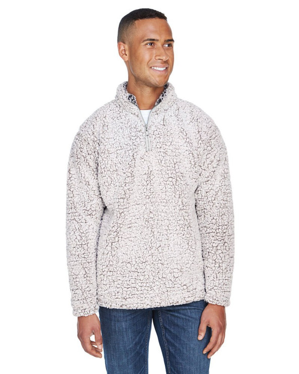 J. America JA8454 - Adult Epic Sherpa Quarter-Zip