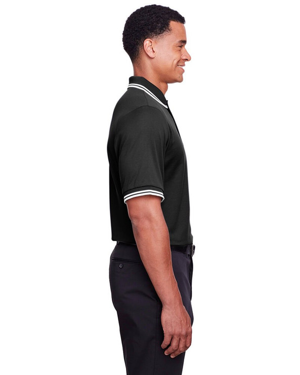 Devon & Jones DG20C - CrownLux Performance® Men's Plaited Tipped Polo