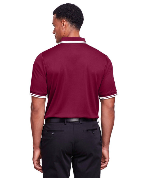 Devon & Jones DG20C - CrownLux Performance® Men's Plaited Tipped Polo
