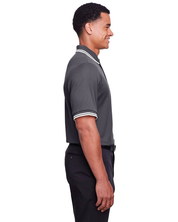 Devon & Jones DG20C - CrownLux Performance® Men's Plaited Tipped Polo