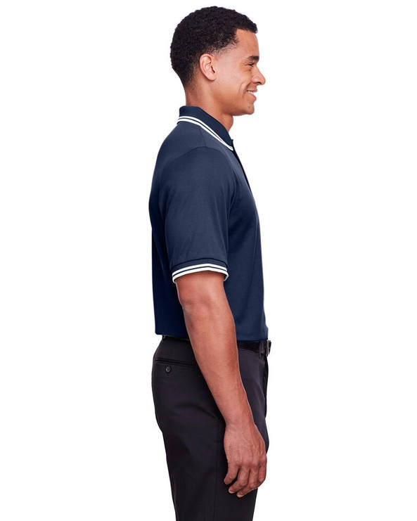Devon & Jones DG20C - CrownLux Performance® Men's Plaited Tipped Polo