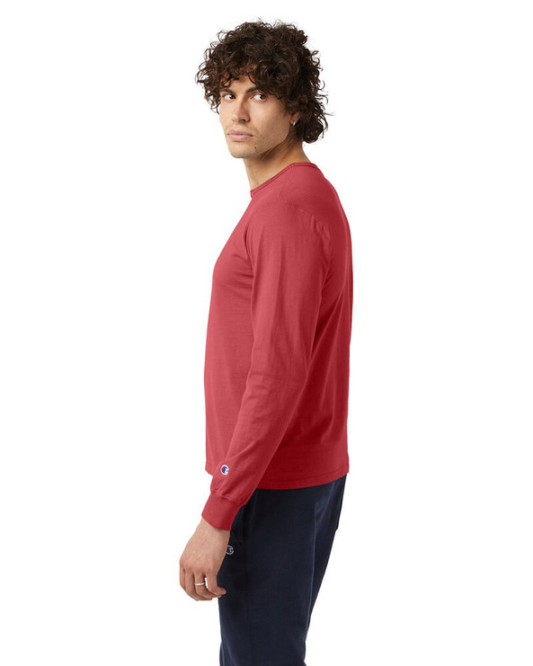Champion CD200 - Camiseta unisex de manga larga teñida en prenda