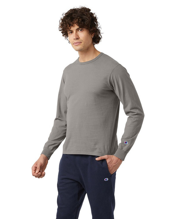 Champion CD200 - Unisex Long-Sleeve Garment Dyed T-Shirt