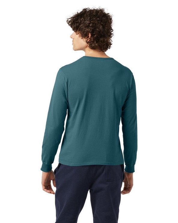Champion CD200 - Camiseta unisex de manga larga teñida en prenda