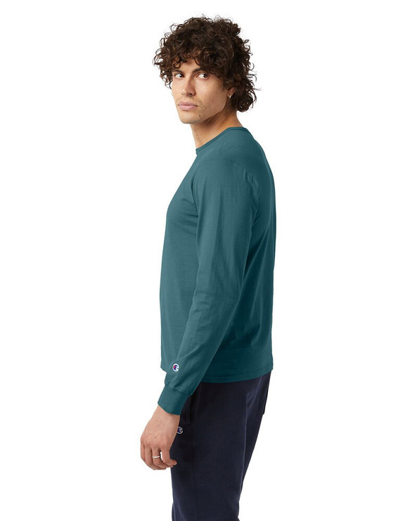 Champion CD200 - Camiseta unisex de manga larga teñida en prenda