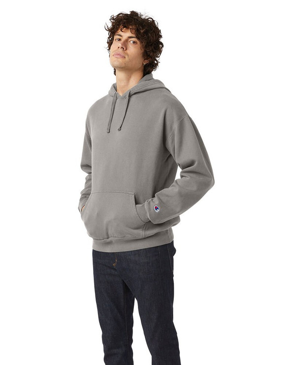 Champion CD450 - Unisex Garment Dyed Hooded Sweatshirt