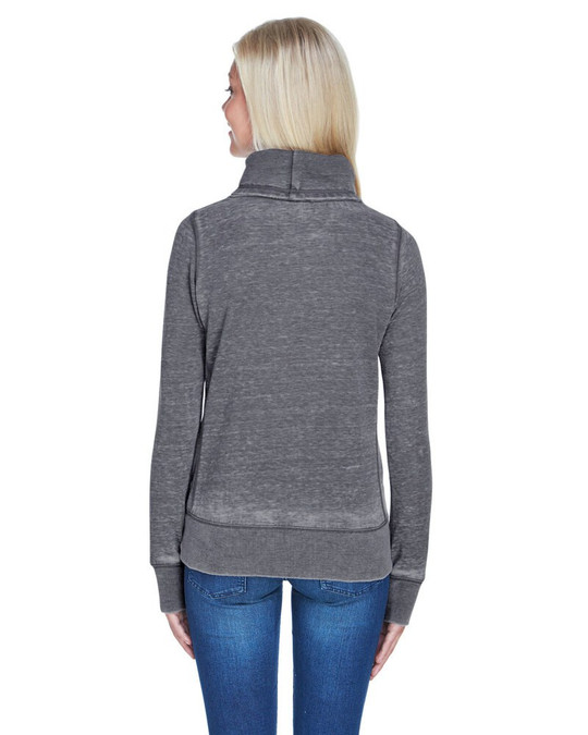 J. America JA8930 - Cuello redondo de forro polar Zen para mujer