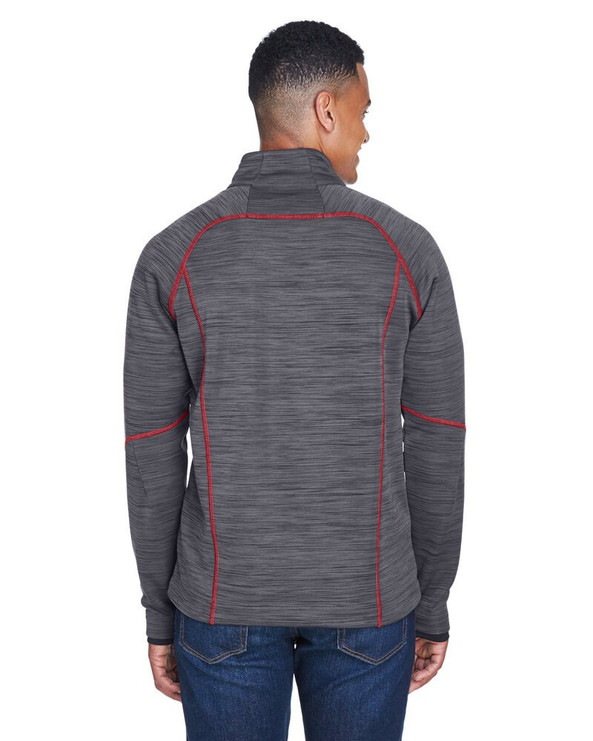 North End 88697 - Men's Flux Mélange Bonded Fleece Jacket
