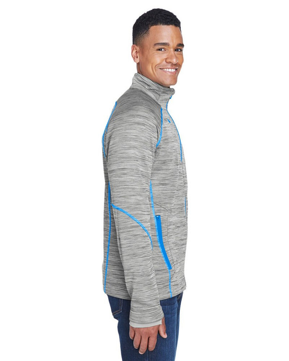 North End 88697 - Men's Flux Mélange Bonded Fleece Jacket
