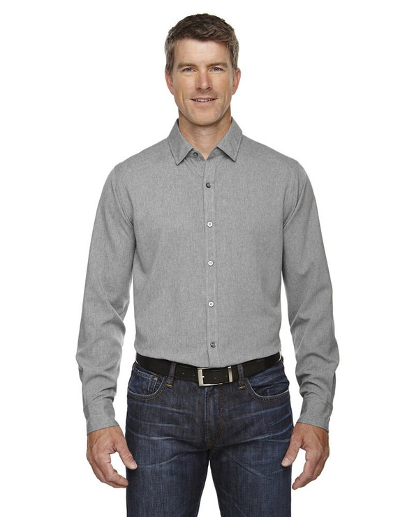 North End 88802 - Camisa Mélange Performance para hombre