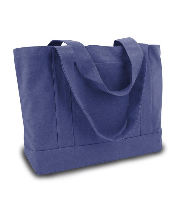 Liberty Bags 8870 - Tote barco de lona de algodón teñida con pigmentos Seaside