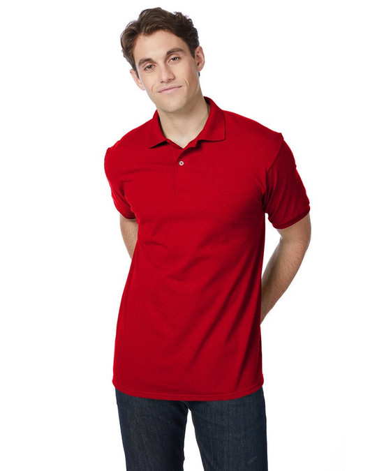 Hanes 054 - Polo de punto EcoSmart® para adultos