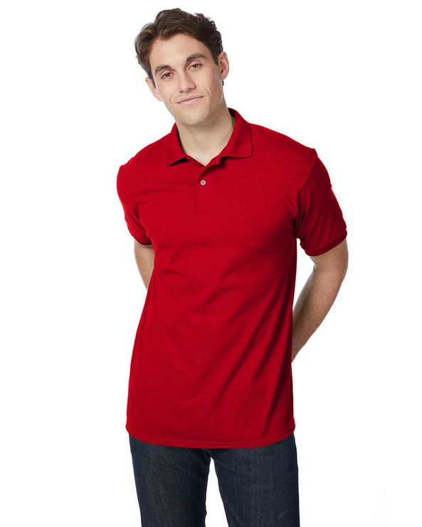 Hanes 054 - Adult EcoSmart® Jersey Knit Polo