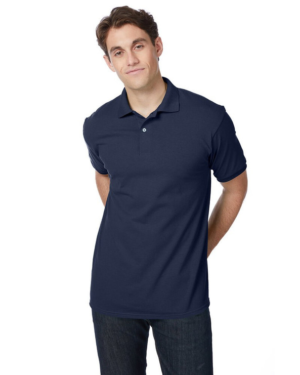 Hanes 054 - Adult EcoSmart® Jersey Knit Polo