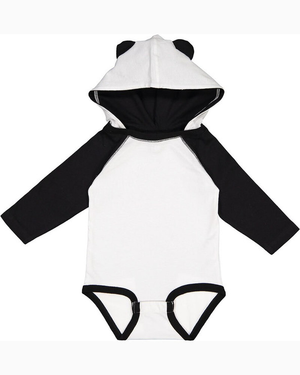 Rabbit Skins 4418 - Body infantil de manga larga de punto fino con orejas