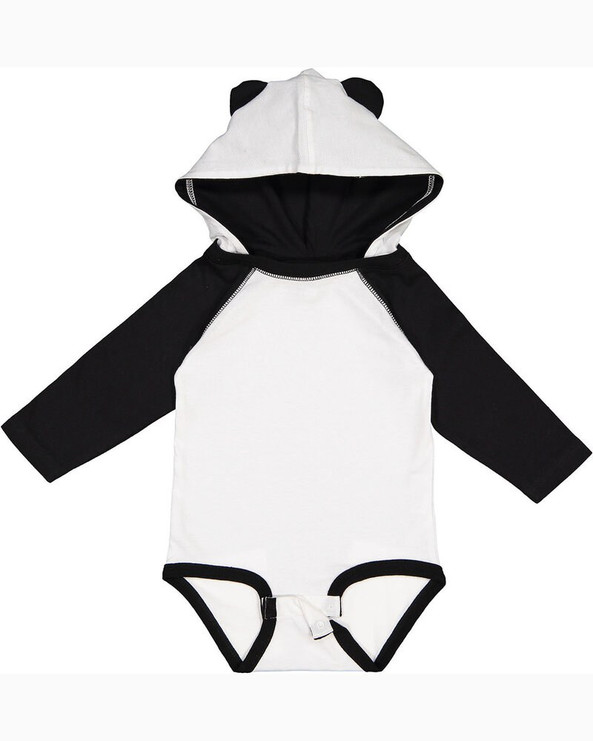 Rabbit Skins 4418 - Body infantil de manga larga de punto fino con orejas